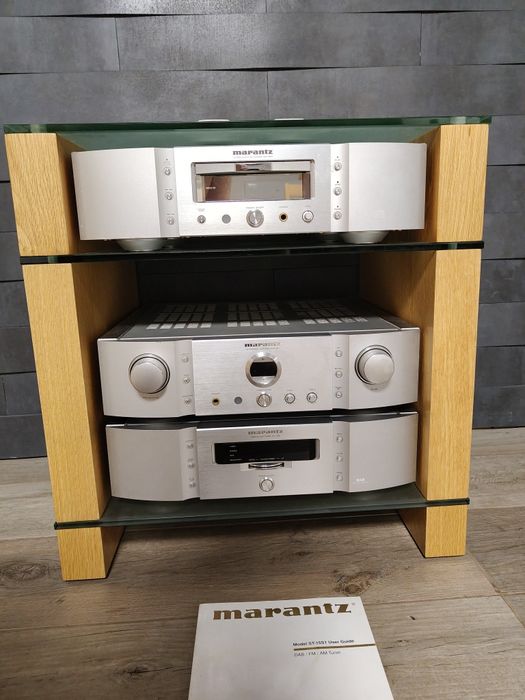 Wieża 2x Marantz CD + wzmacniacz SA-15S1+PM-15S1