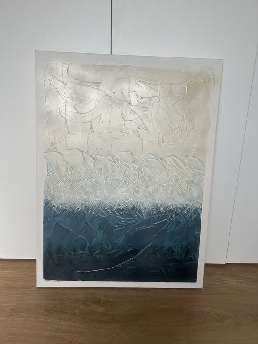 Tela/Quadro azul e branco