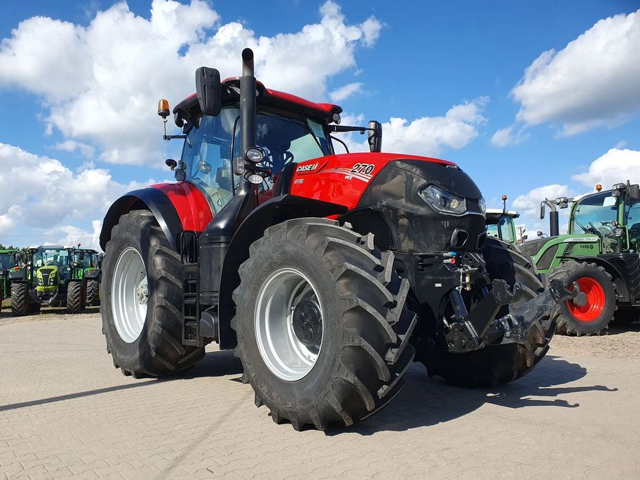 Case IH Optum 270 AFS CVX  przedni TUZ, amortyzacja osi i kabiny, pneumatyka