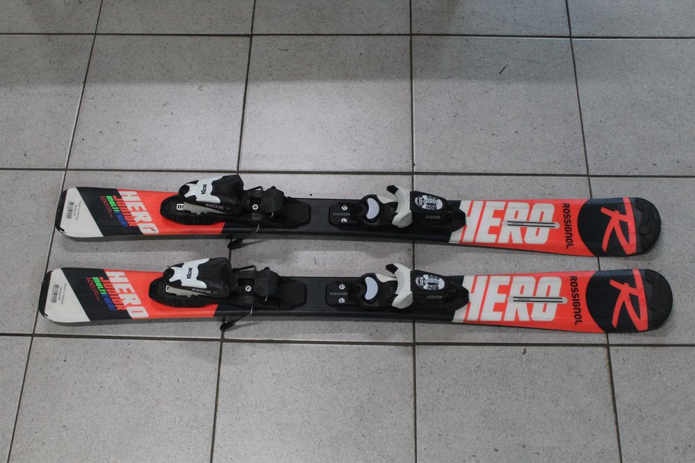 Narty dziecięce Rossignol Hero 100 cm + wiązania Look