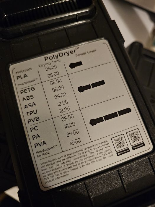Polymaker PolyDryer + PolyBox Extra (Como Novo)444288815565393921