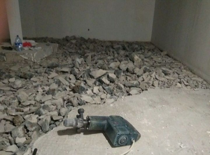 Демонтаж зданий домов бетона стяжки штукатурки. Демонтажные работы