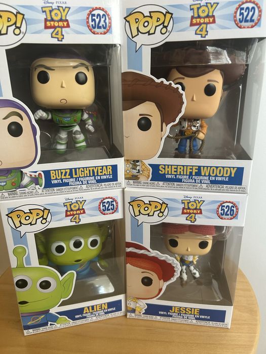 Funko pops Marvel, Harry Potter, Toy Story, He-Man, Star Wars, Batman.