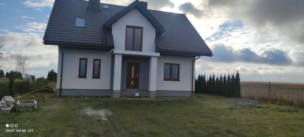 Podbitka z blachy obróbka plus orynnowanie kolor brazowy