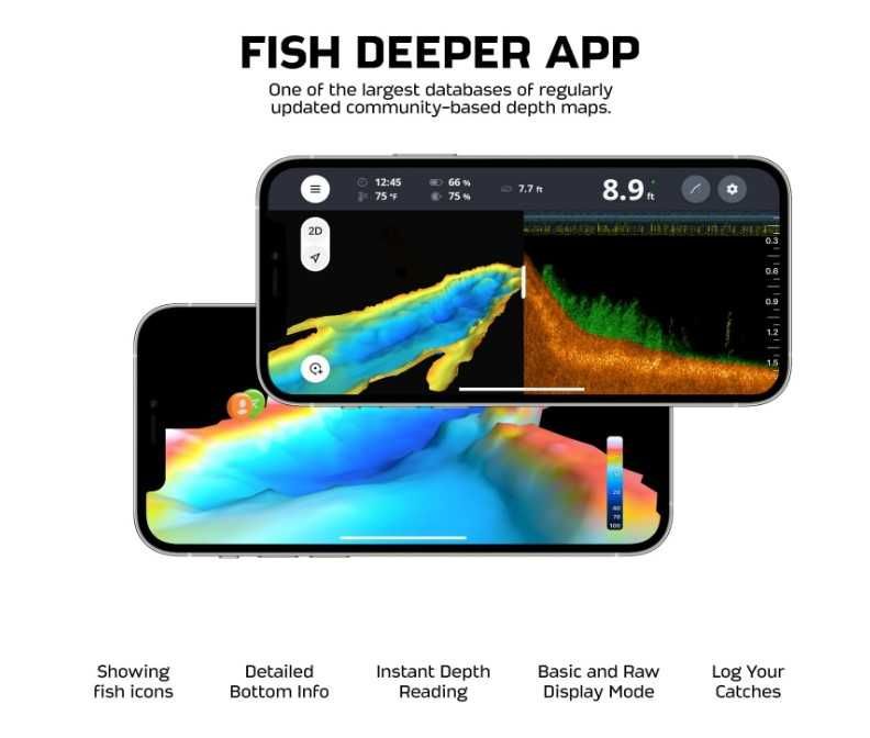Ехолот Deeper Smart Sonar Max Новинка 2025 року (Chirp+ 3) + Кріплення
