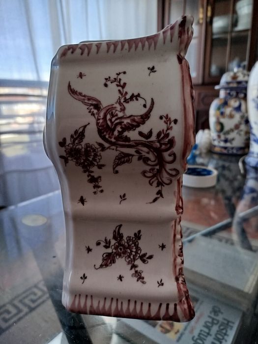 Relógio em cerâmica Pintura Manual . Usado. Fabrica cerâmica constânci