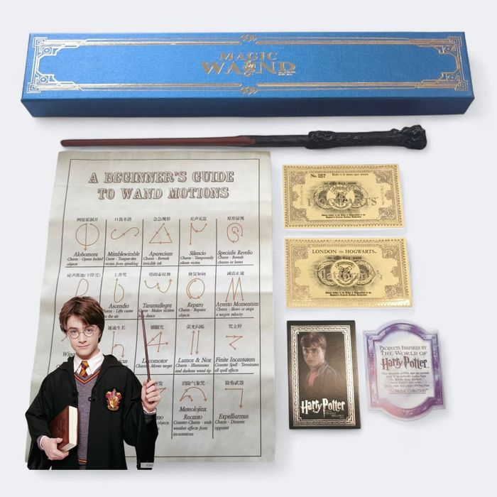Колекційна чарівна паличка Гаррі Поттер + Повний набір учня Гоґвортсу!