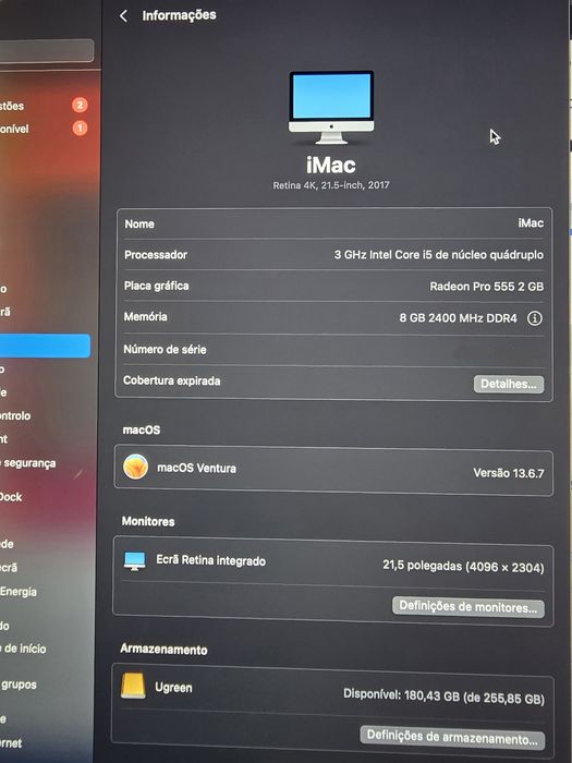 Vendo iMac 21.5 4K