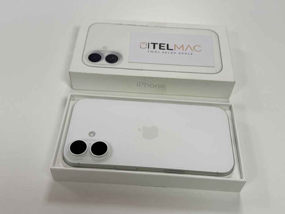 Apple iPhone 16 128GB 5G • White Teal • 0 CYKLI • Gwarancja • Raty 0%
