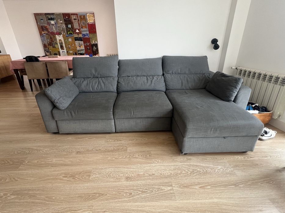 Sofá IKEA 4 pessoas cinzento - oportunidade