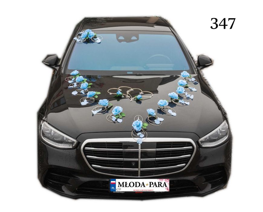 SUPER NOWA ozdoba dekoracja na auto samochód ślub wesele 347