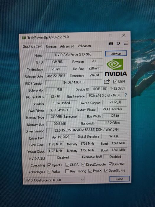 Komputer I5 6400 GTX 960 2GB 8GB RAM