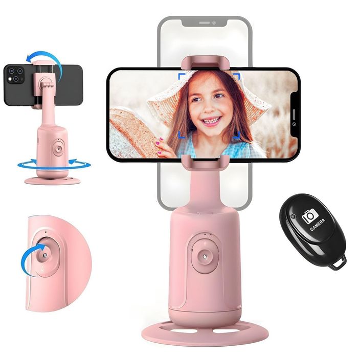 Statyw z automatycznym śledzeniem twarzy, obrót o 360°