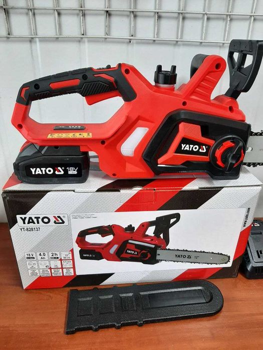 Акумуляторна пила YATO YT-828137 шина 30 см + АКБ 4Агод і зарядка