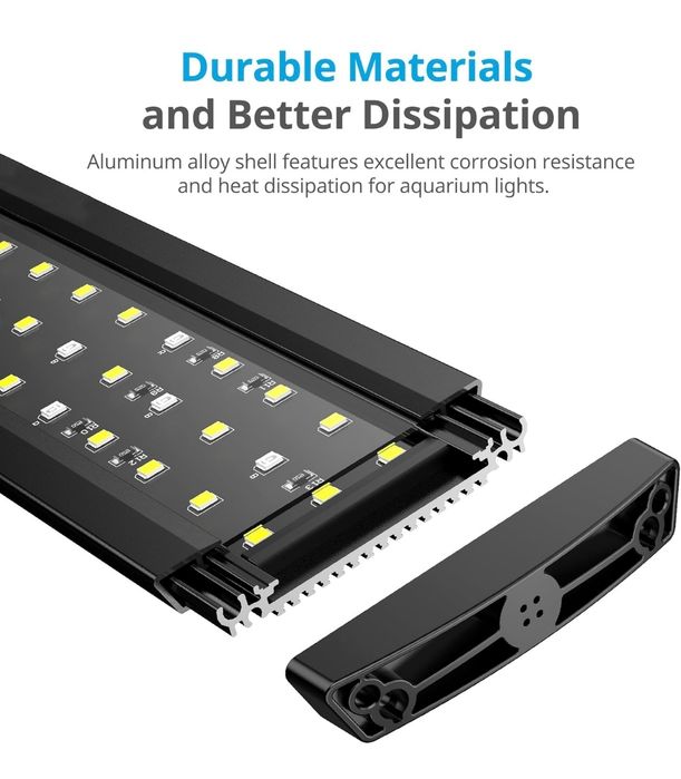 NICREW SlimLED 90-110 cm, 1600 LM para aquário