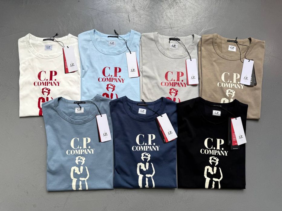 Футболка C.P. Company з великим лого (Без ПЕРЕДОПЛАТИ)