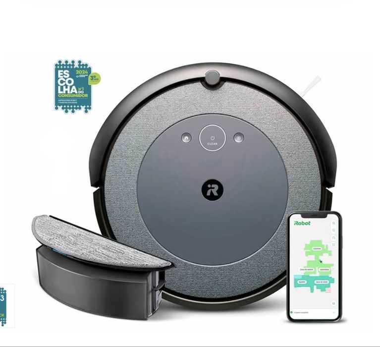 Aspirador Robô IROBOT Roomba Combo I5 Cinzento texturizado