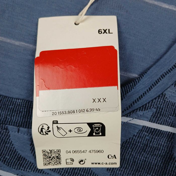 Koszulka męska Bawełniana C&A NOWA z Metką rozm : 6XL