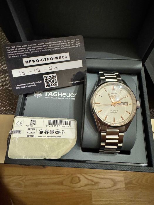 TAG Heuer Carrera Calibre 5 - stan idealny, pierwszy właściciel