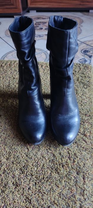 Skórzane botki Lasocki 36