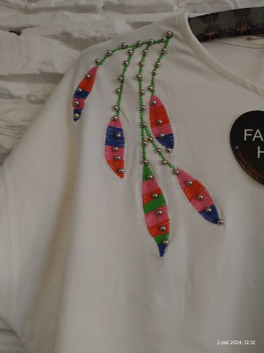 Bluzka kremowa nowa  42/44/46 okazja