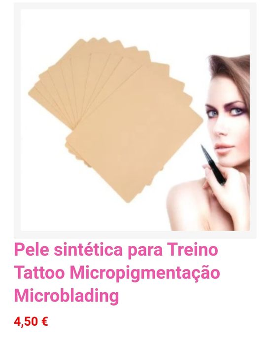 Pele sintética para Treino Tattoo Micropigmentação Microblading