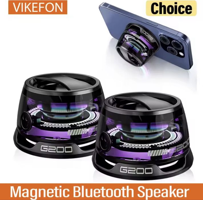 Coluna Bluetooth potente com luzes – som incrível e design moderno