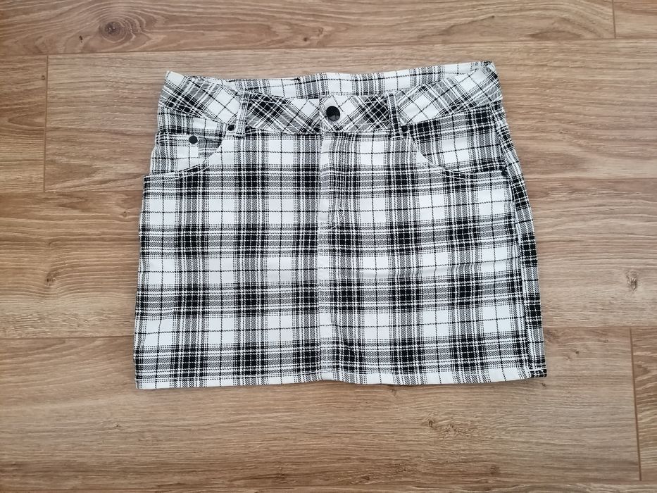 Spódniczka mini w kratkę H&M rozmiar 164 S