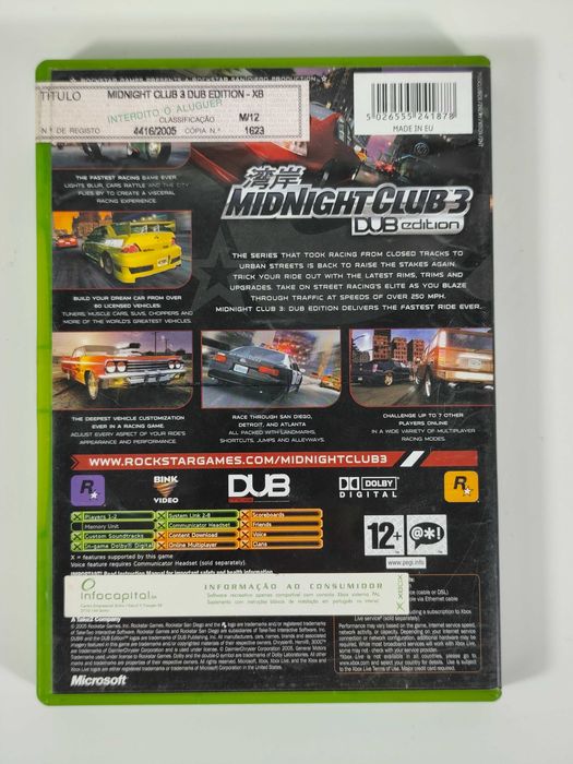 Midnight Club 3 Dub Edition Remix - Xbox Classic
