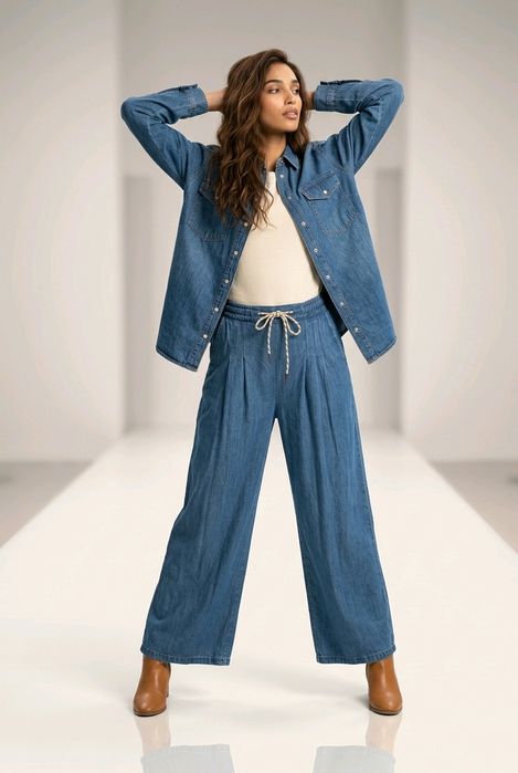 Spodnie jeans szwedy uni
