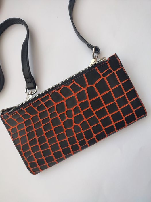 Стильна шкіряна сумочка портмоне Maria Carla, made in Italy.