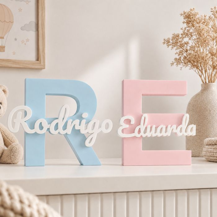 Letra Personalizada com Nome – Um Detalhe Único para o Quarto
