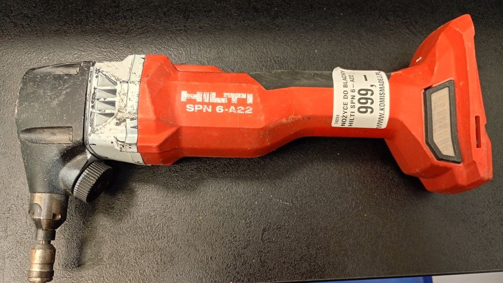 Nożyce do cięcia blachy hilti spn 6-a22 z regulacją na akumulator.