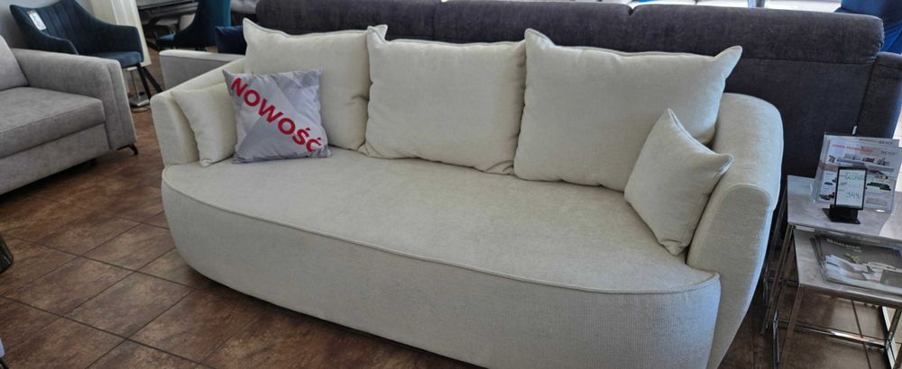 Piękna sofa RISEL z funkcją spania i pojemnikiem 235 cm Libro