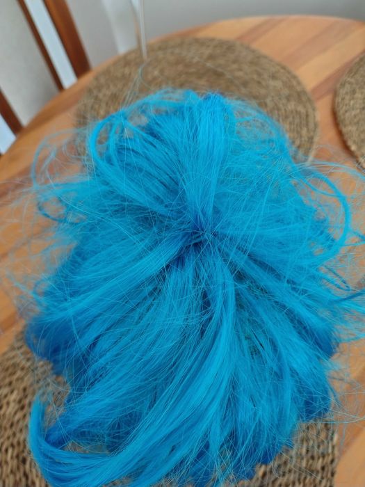 Peruka niebieska -karnawał , hallowen