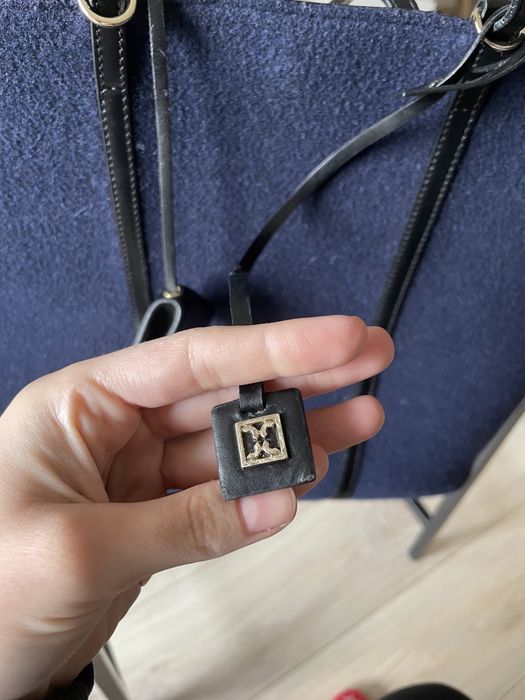 Coccinelle torebka skórzana tote shopper A4
