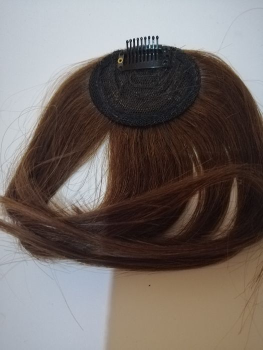 Grzywka brązowa  z naturalnych włosów sofeiyan