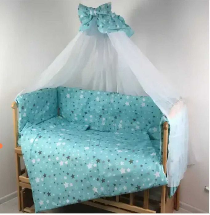 Набір комплект в дитяче ліжечко 9 в 1, постель в кроватку 9 в 1