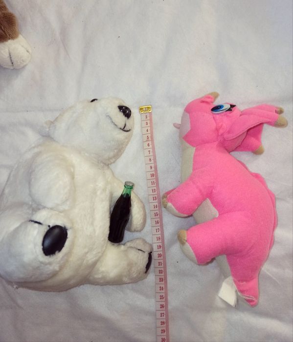 Мягкие игрушки (мишка, собачка, ёж, ёжик, динозаврик, лёвик)