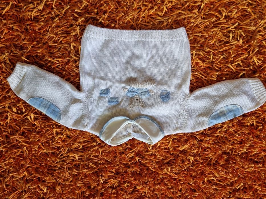 PORTES GRÁTIS - Camisola Bege com Urso El Corte Inglês (3Meses)