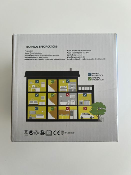3 aparelhos - Alarme de fumo Wifi