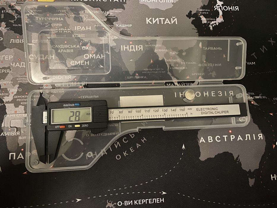 Електронний цифровий штангенциркуль мікрометр з LCD дисплеєм
