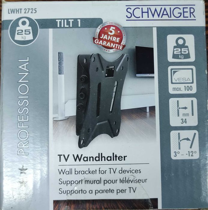 SCHWAIGER LWHT2725 uchwyt ścienny TV  25kg