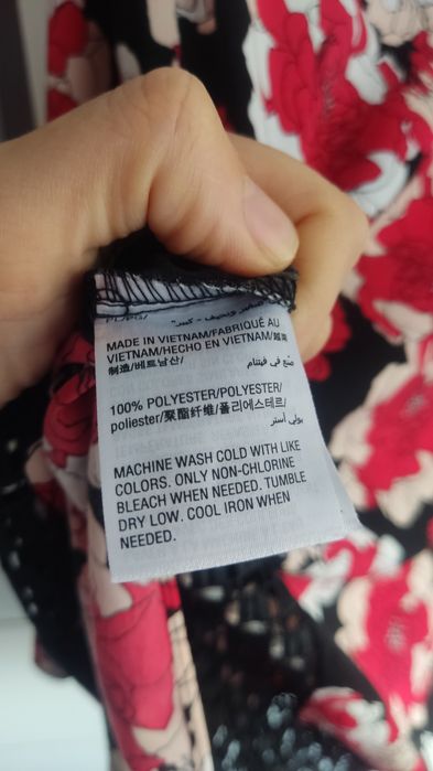 Bluzka tunika nietoperz damska w kwiatki szydełkowa Alfani