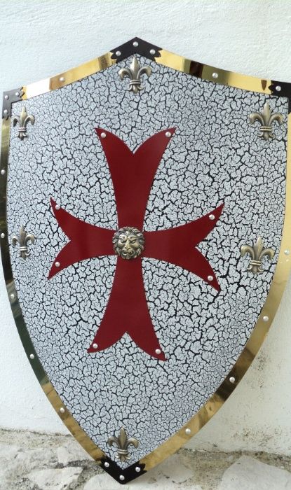 Escudo Medieval templário das Cruzadas
