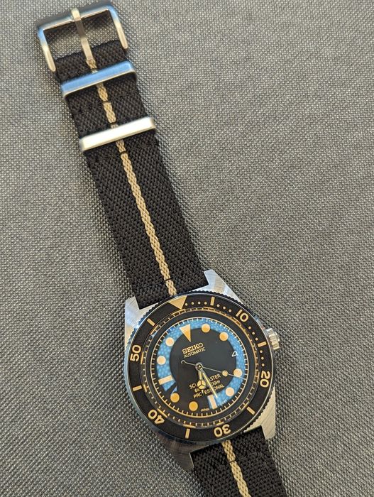 Seiko mod retro style szafir 2 paski