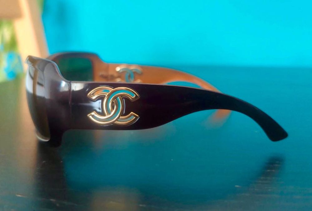 Óculos Chanel 6180 vintage Sunglasses in dark brown/burgundy