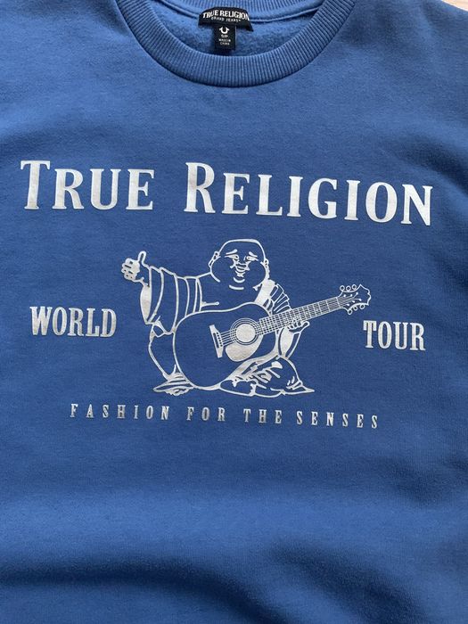 Свитшот True Religion  Стильный свитшот True Religion в насыщенном синем цвете.