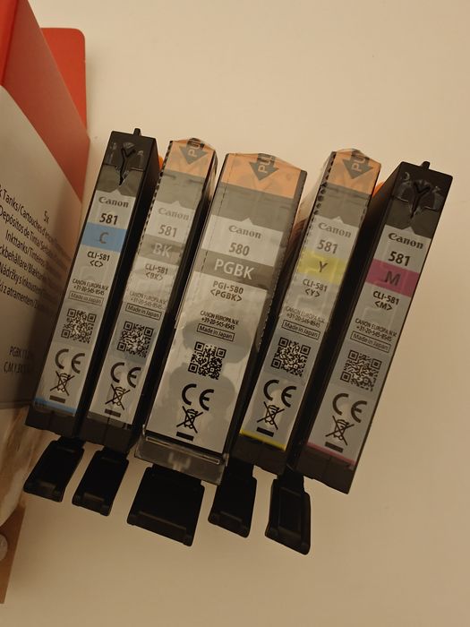 Pack tinteiros Canon PGI-580 + CLI-581 originais, novos