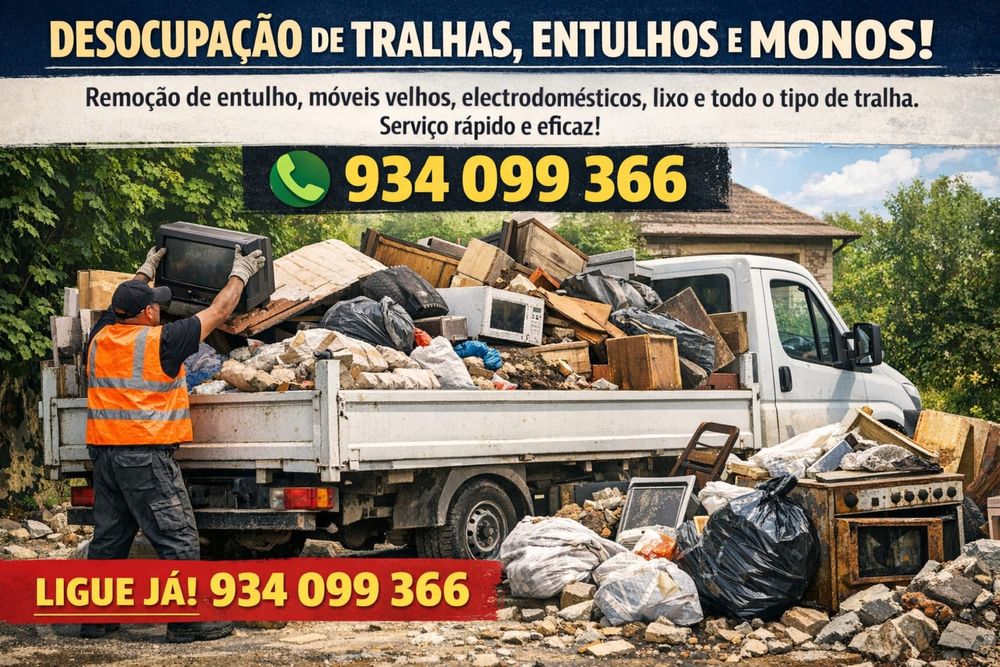 Desocupação de Tralhas, Entulhos e Monos